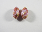 Exposed Gold, Pink and Rubino, Medium Sized Ovals, 26mm